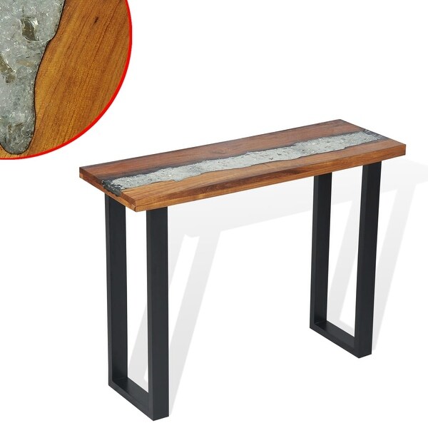 vidaXL Console Table Teak 39.4