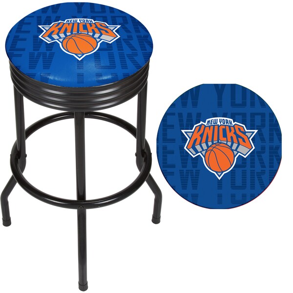 NBA Black Ribbed Bar Stool - City