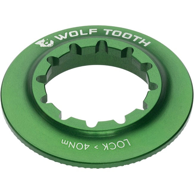 Wolf Tooth Components Centerlock Rotor Lockring - Internal Splined - Green