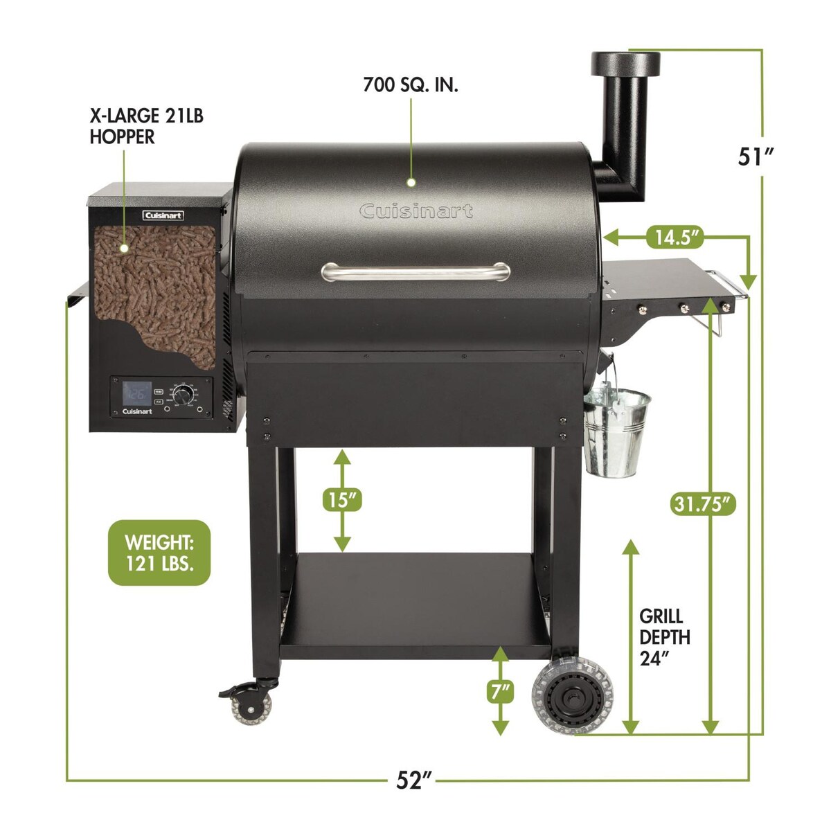 Cuisinart 52-Inch Deluxe Wood Pellet Grill and Smoker