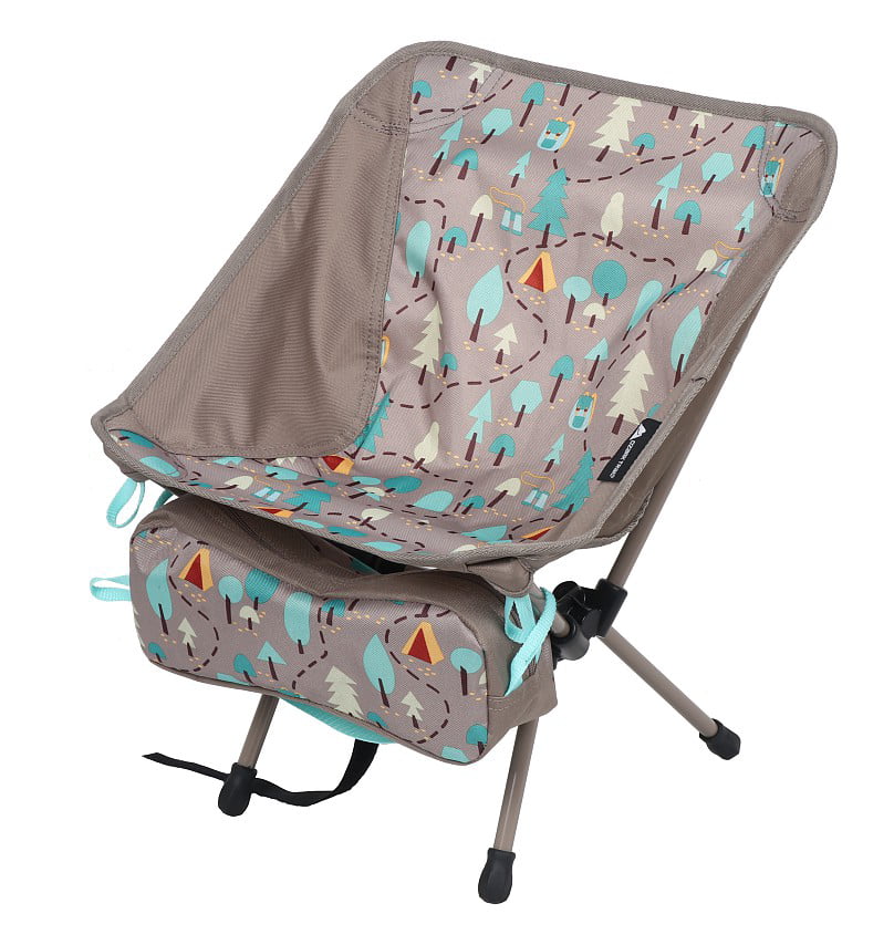 Ozark Trail Kids' Compact Backpacking Chair, Multi-Color, Youth