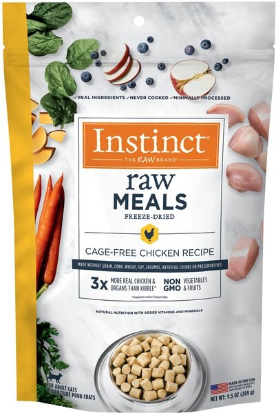 Instinct Freeze-Dried Raw Meals Grain-Free Cage-Free Chicken Recipe Cat Food