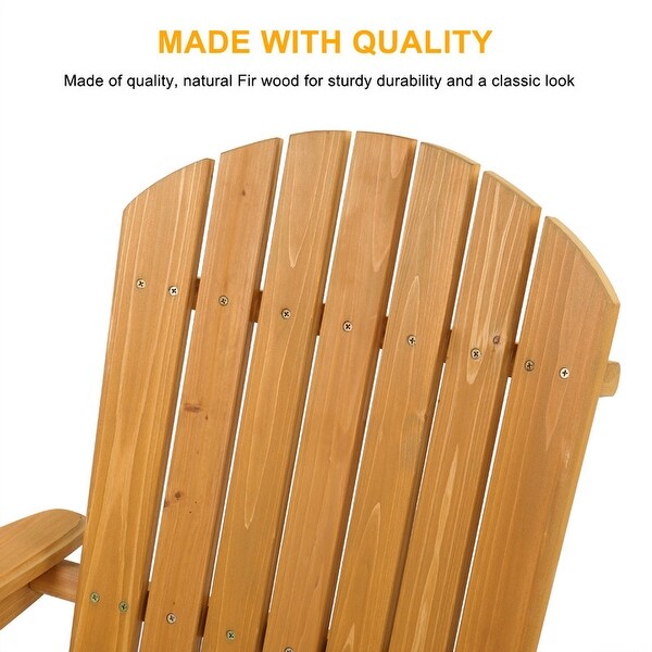 Folding Wooden Adirondack Lounger Chair