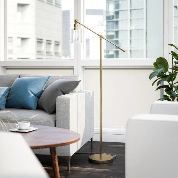 Thomas Brushed Steel Floor Lamp - Exclusive Version