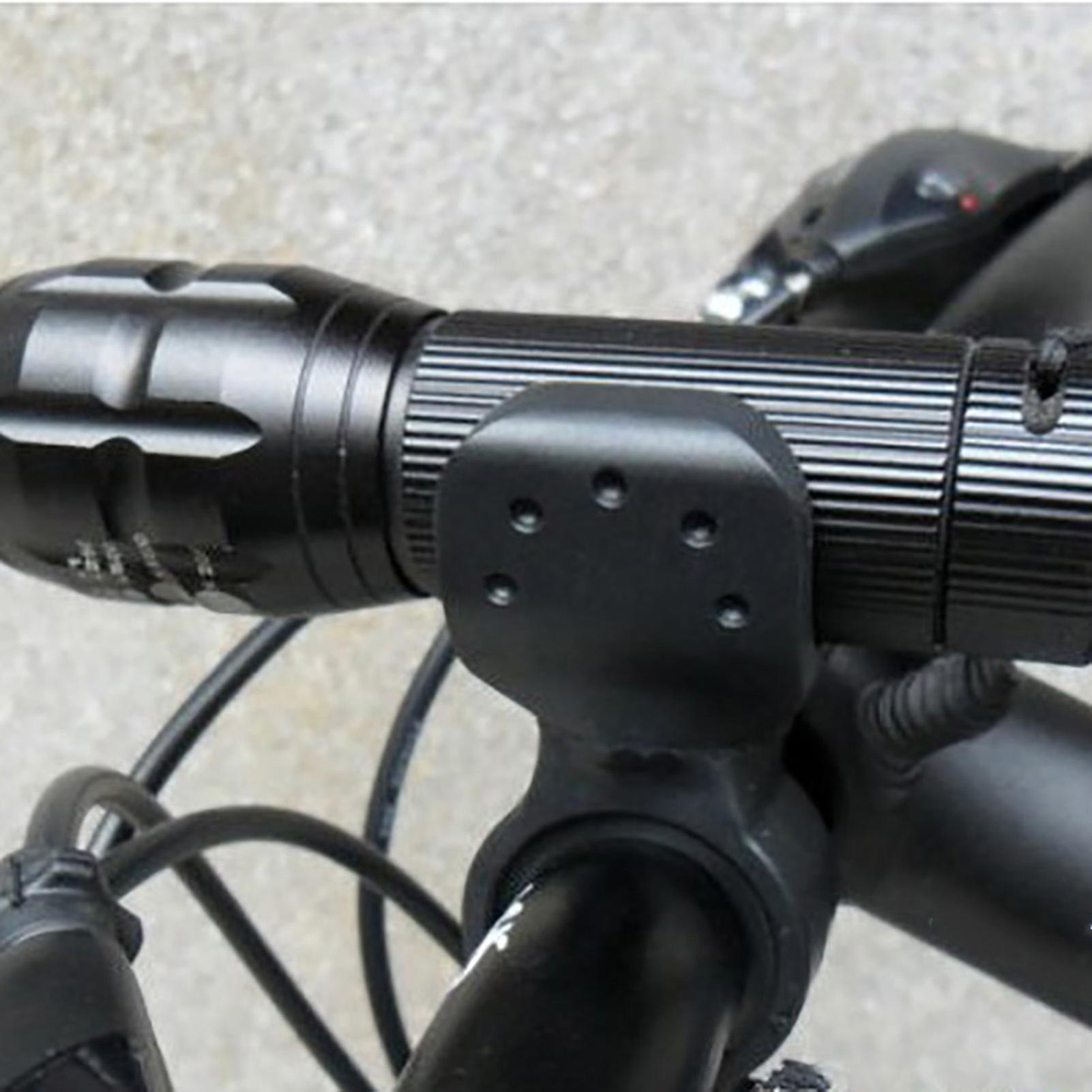 360 Rotatable Cycling Bike Lamp Holder Bicycle Headlight Clip Fixed Flashlight Bracket