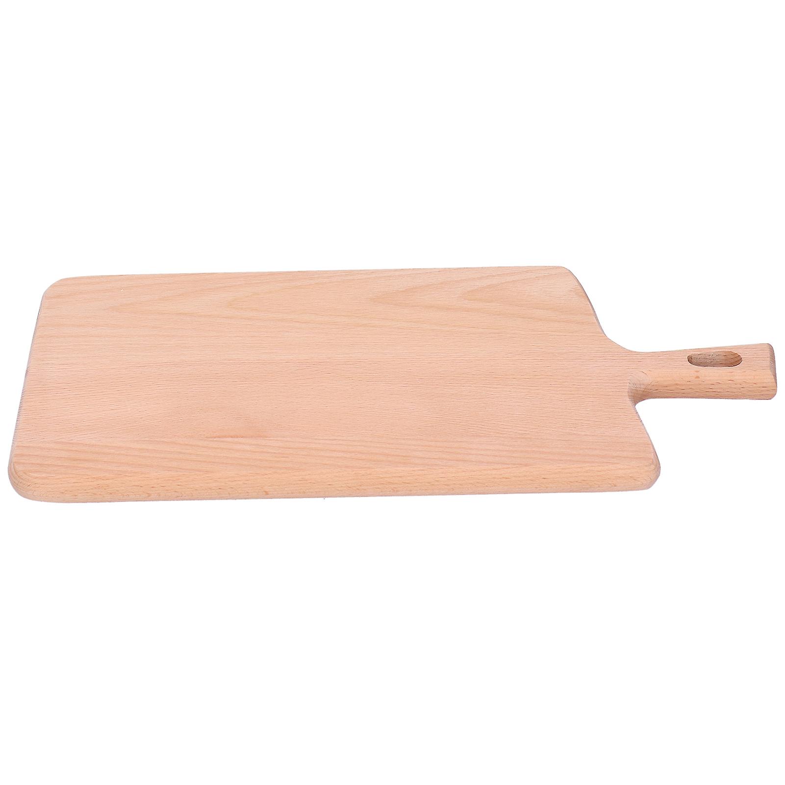 Wood Cutting Board Kitchen Vegetable Bread Fruit Pizza Chopping Plate Accessory Cutlery 36x19x1.5cm