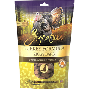 Zignature Ziggy Bars Turkey Formula Crunchy Dog Treats 12oz