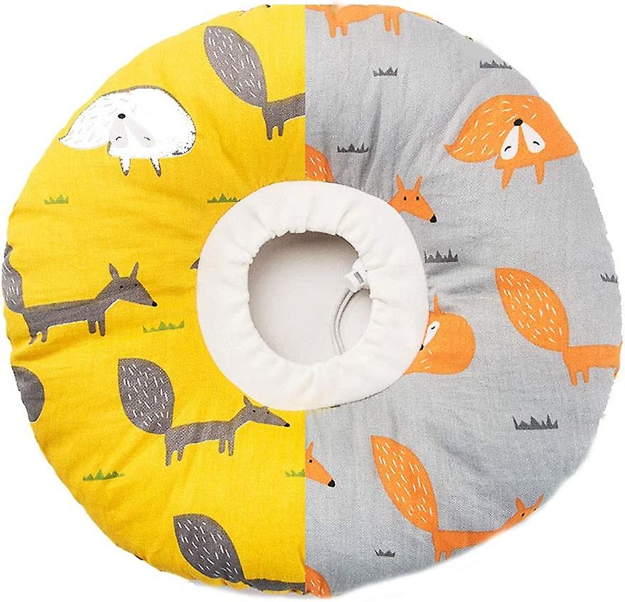 Adjustable Recovery Collar For Dogs Cats， Soft Protective Pet Cone Collar For Small Animals Surgery，yellow，large