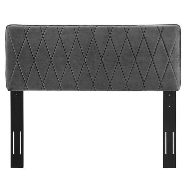 Leila Performance Velvet King/California King Headboard - - 34350918