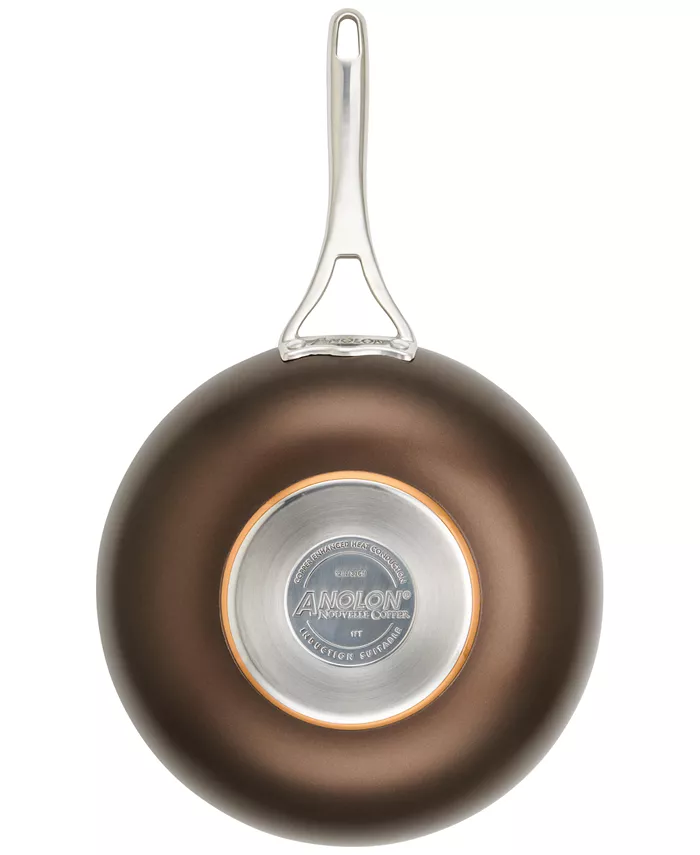 Anolon Nouvelle Copper Luxe Sable Hard-Anodized Non-Stick Stir Fry Pan