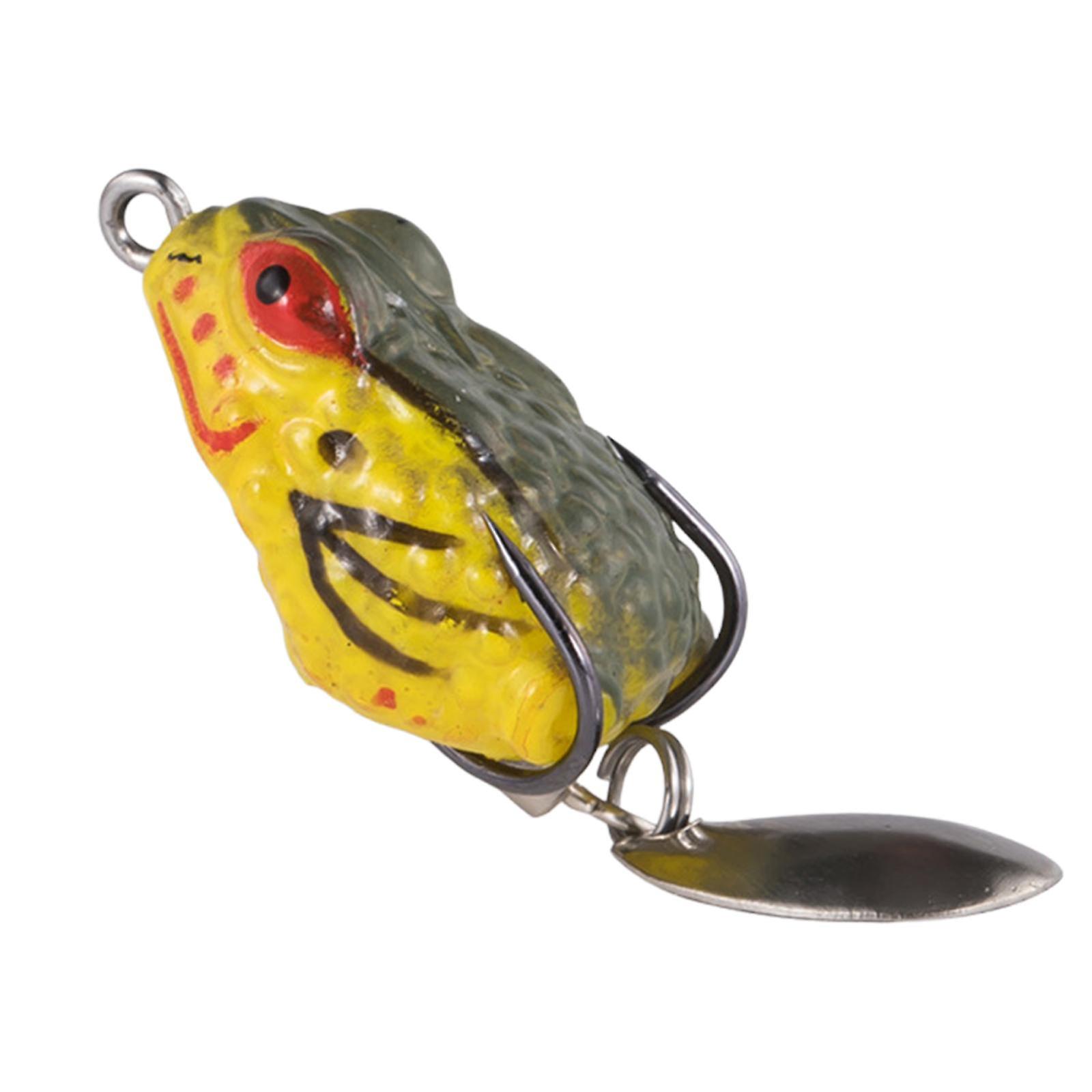 Frog Lure Bass Bait Metal Sequin Swimbait Float On Water Lure For Freshwater Style C