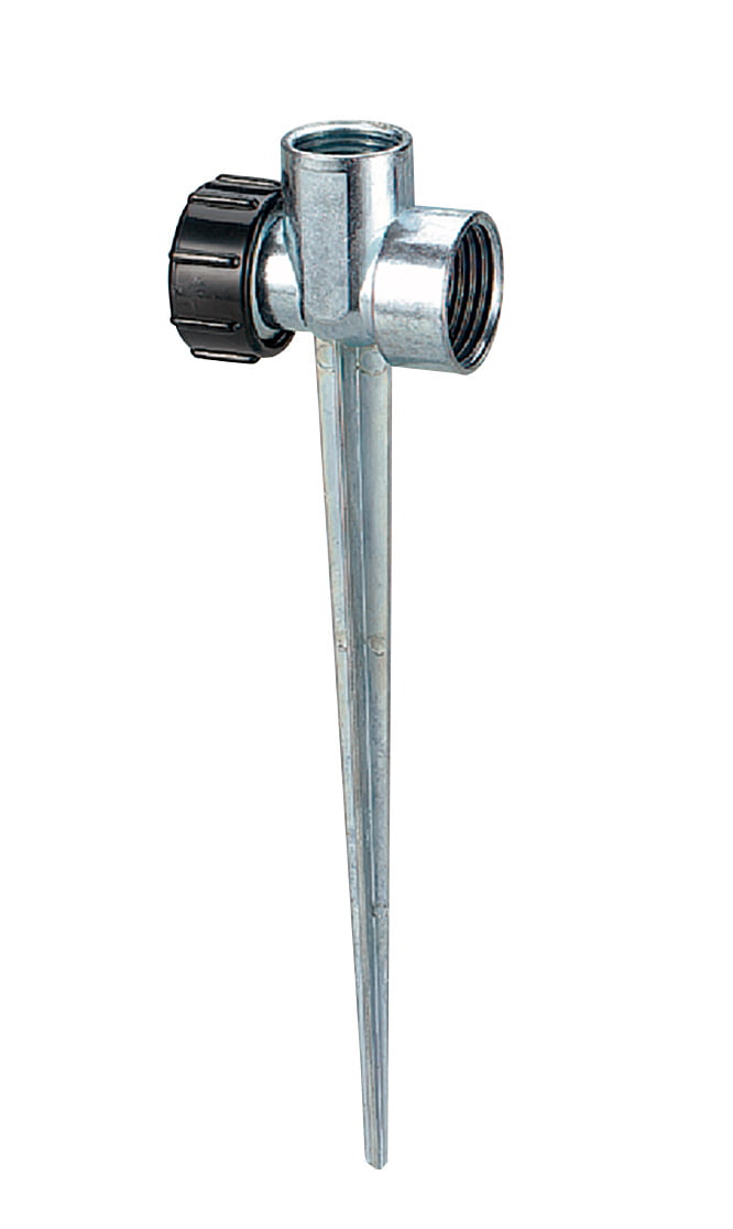 Orbit Metal Flow-Thru Lawn Sprinkler Spike Base for 1/2