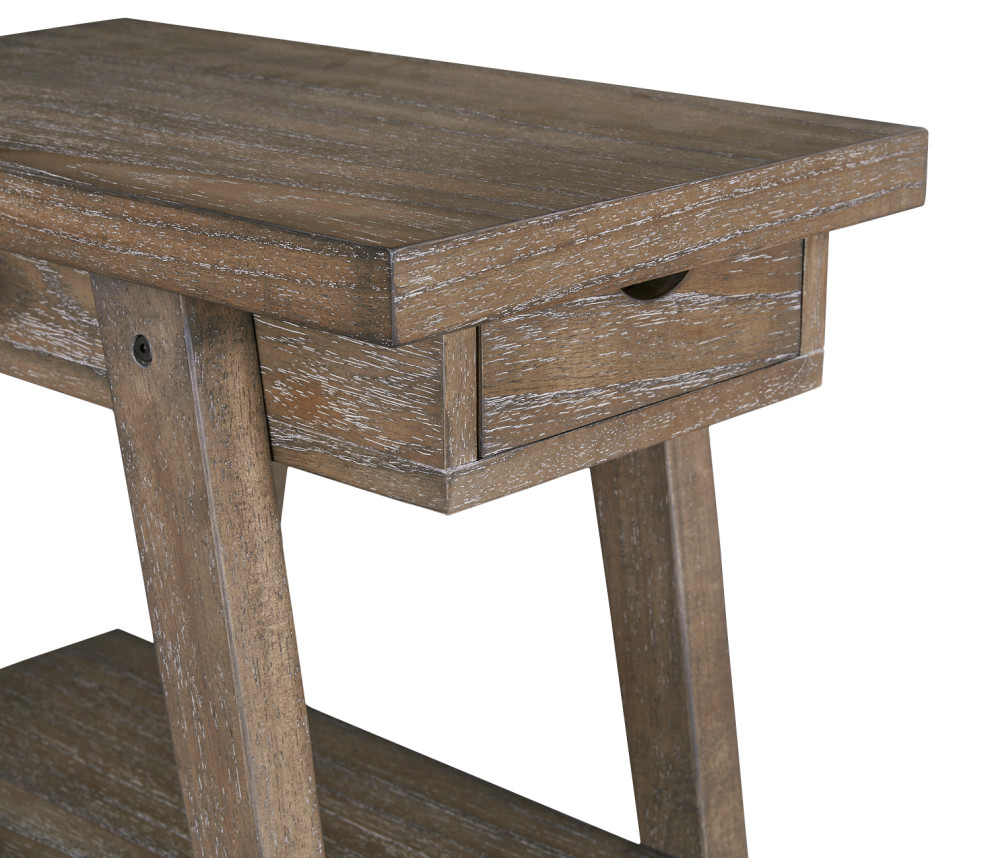 Chairsides III Chairside Table  Almond Brown   Farmhouse   Side Tables And End Tables   by Progressive Furniture  Houzz