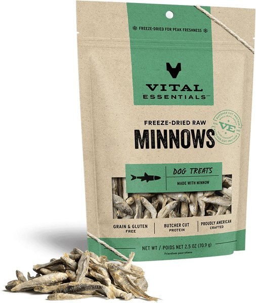 Vital Essentials Minnows Freeze-Dried Raw Dog Treats