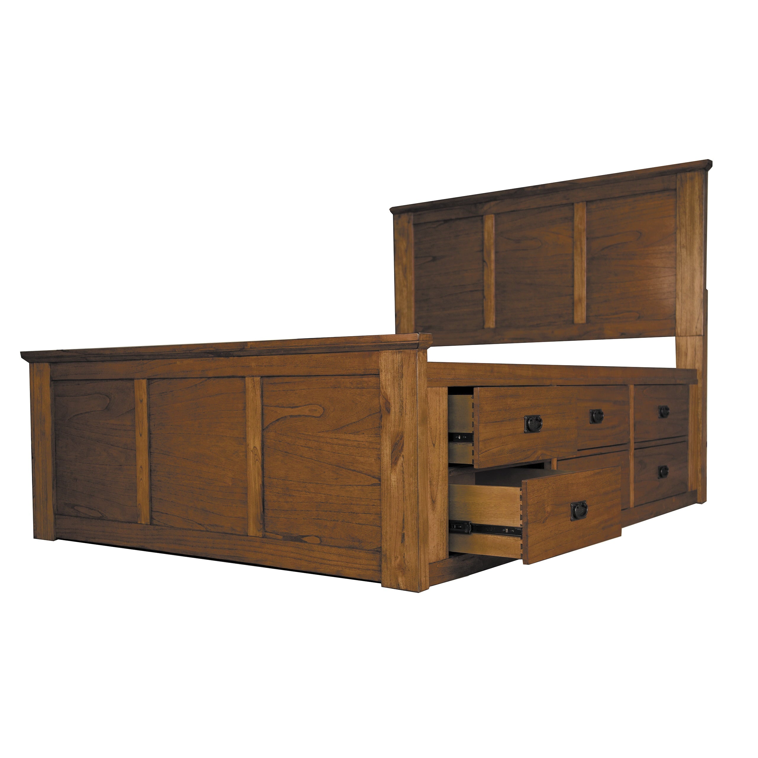 Simply Solid  Aira Solid Wood Storage Bed 87 X 82.5 Transitional, Farmhouse