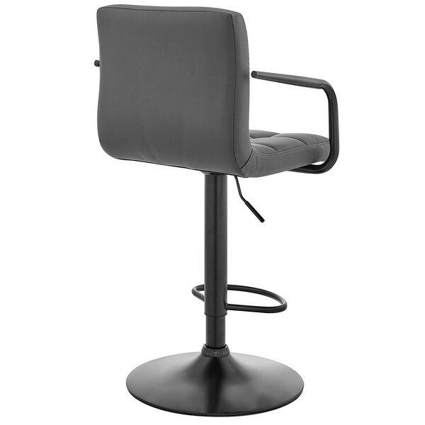 Laurant Adjustable and Swivel Faux Leather Bar Stool