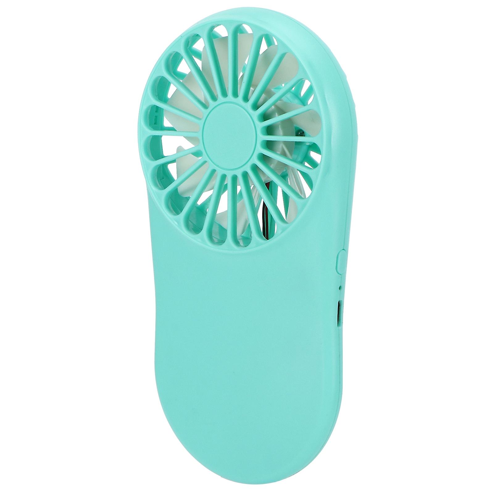 Mini Pocket Fan With 3 Speed Adjustment Outdoor Travel Portable Usb Charging Fan Blue