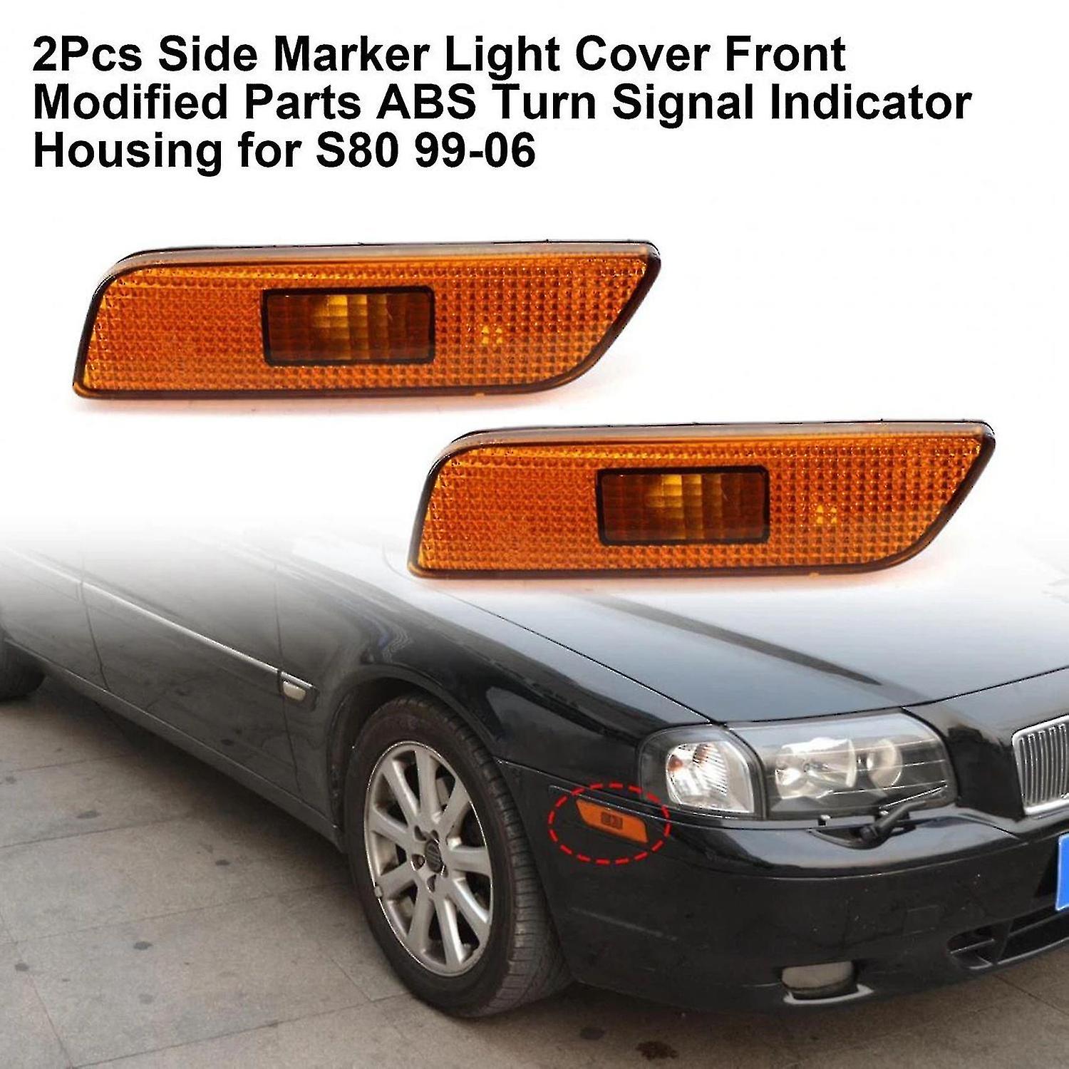 Car Front Bumper Light Marker Light Turn Signal Indicator Housing For S80 1999-2006 9188263 9188264