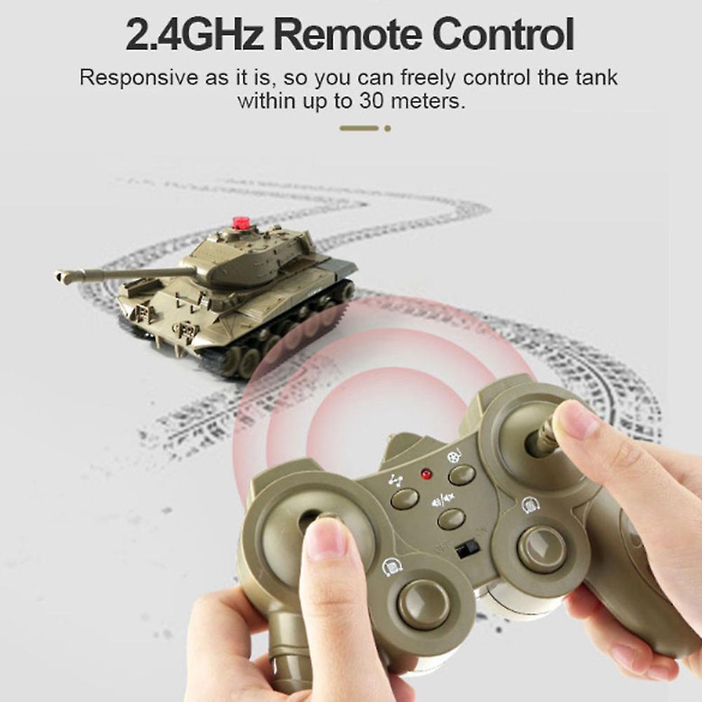 Rc Tank 1/30 Remote Control Tank Toy Children Kid Vehicle Model Toy Gift