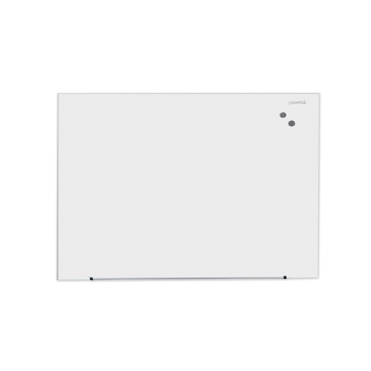 Frameless Magnetic Glass Marker Board by Universalandreg; UNV43203