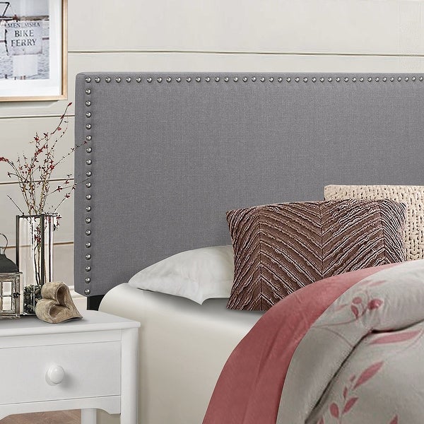 Modern Fabric Upholstered Panel Headboard - - 36288423