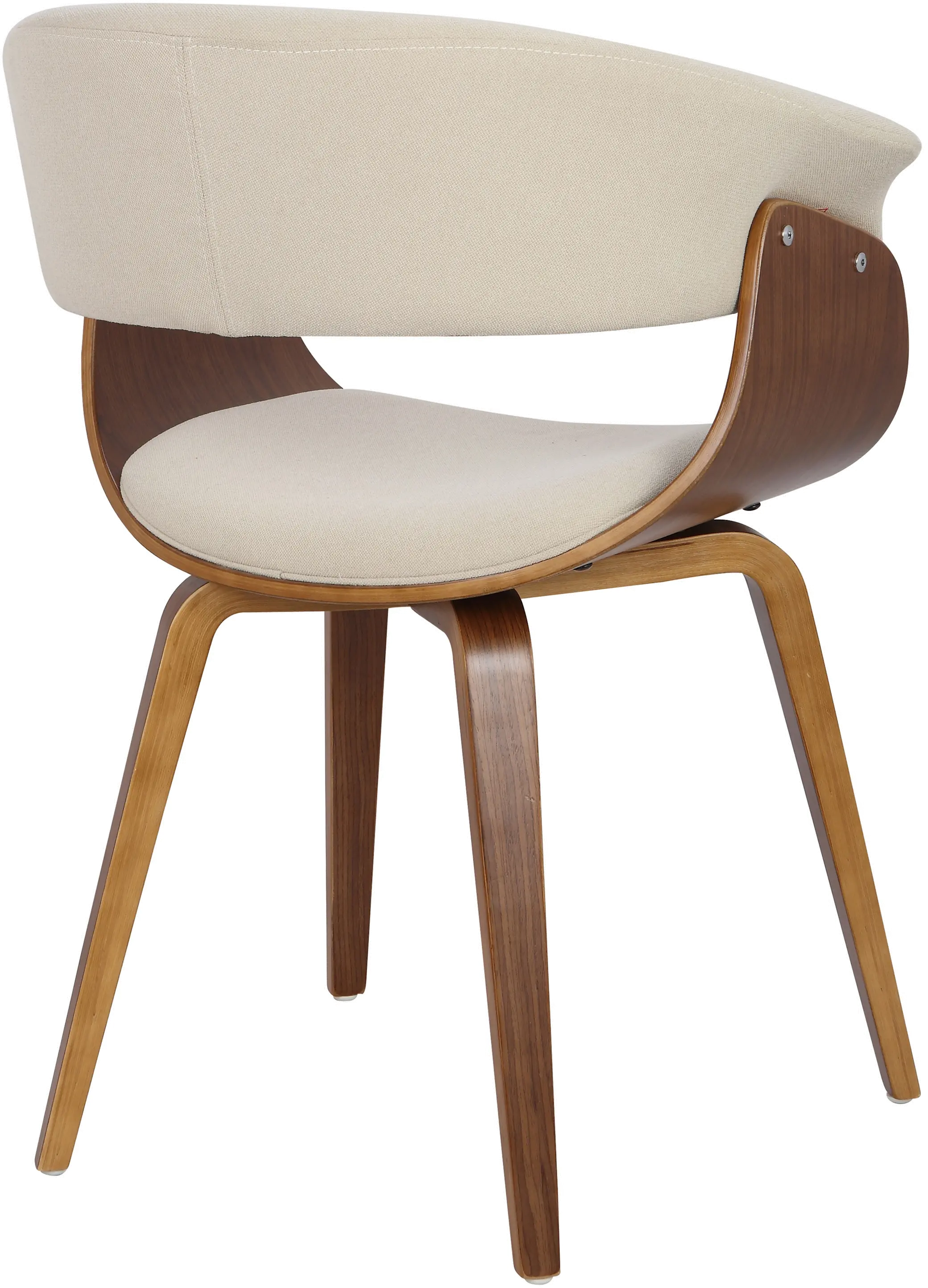 Vintage Mod Cream Dining Room Chair