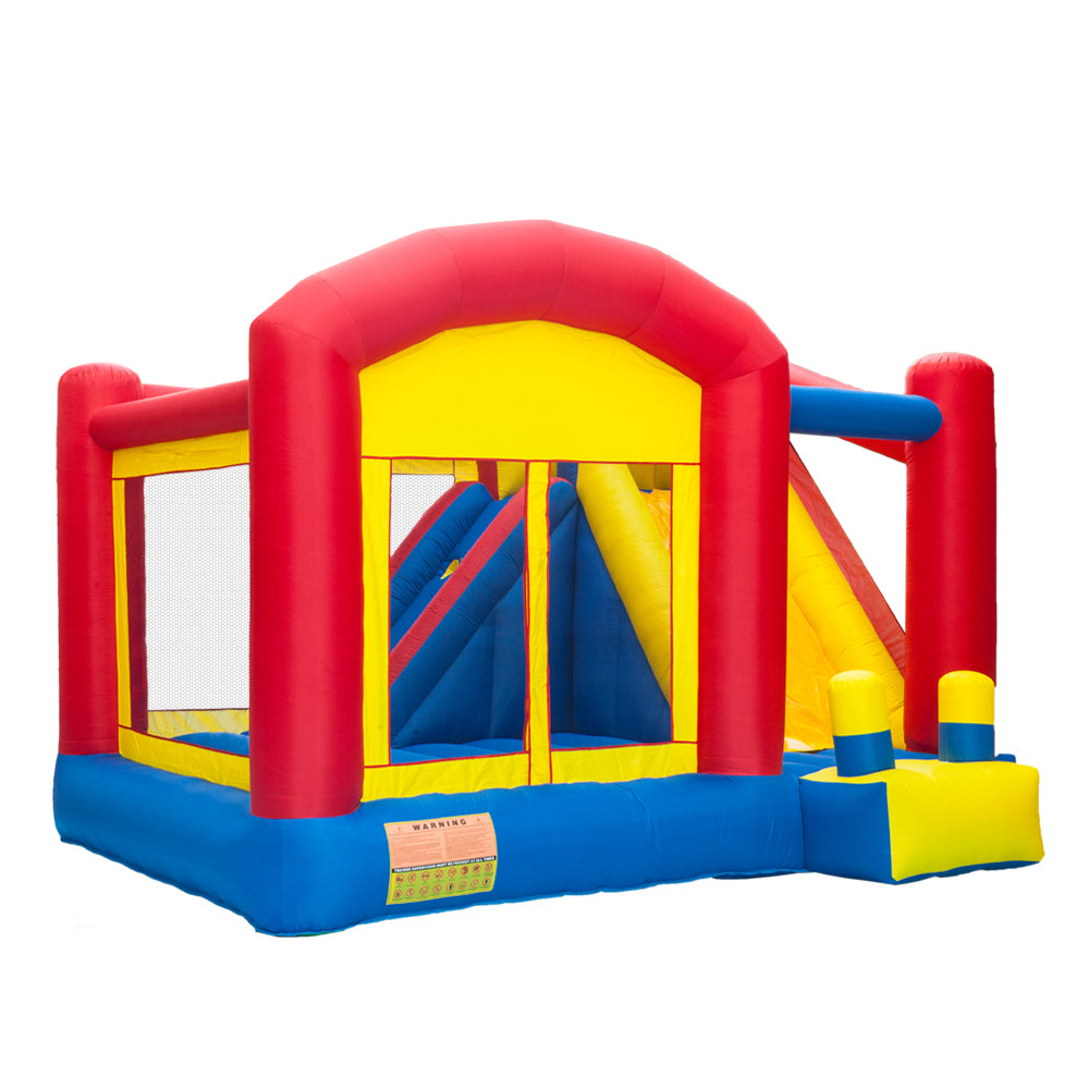 Inflatable Bounce House Castle Jumper Slide Large Trampoline 420D Oxford Cloth PVC Without Blower 3-12 Years Old 157.2"x141.6"x110.4"