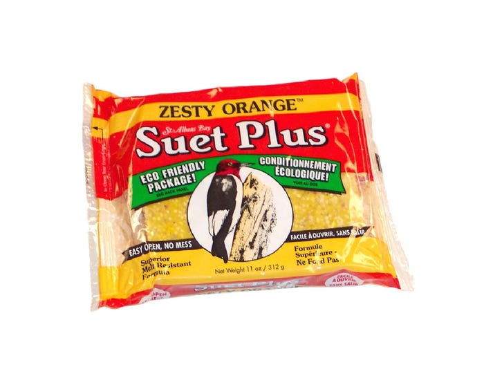 St. Albans Bay Suet Plus® Zesty Orange™ Bird Suet Cake - 207