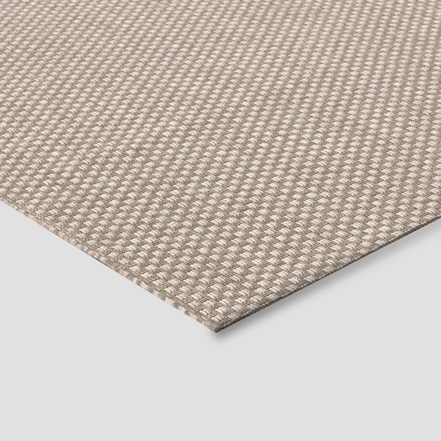 5 x27 3 quot x7 x27 Basketweave Outdoor Rug Oatmeal