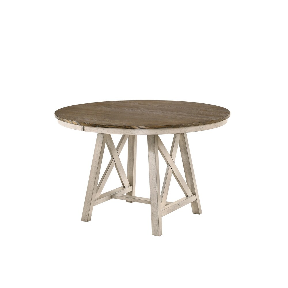 New Classic Furniture Nagamine Vintage Crème Round Dining Table