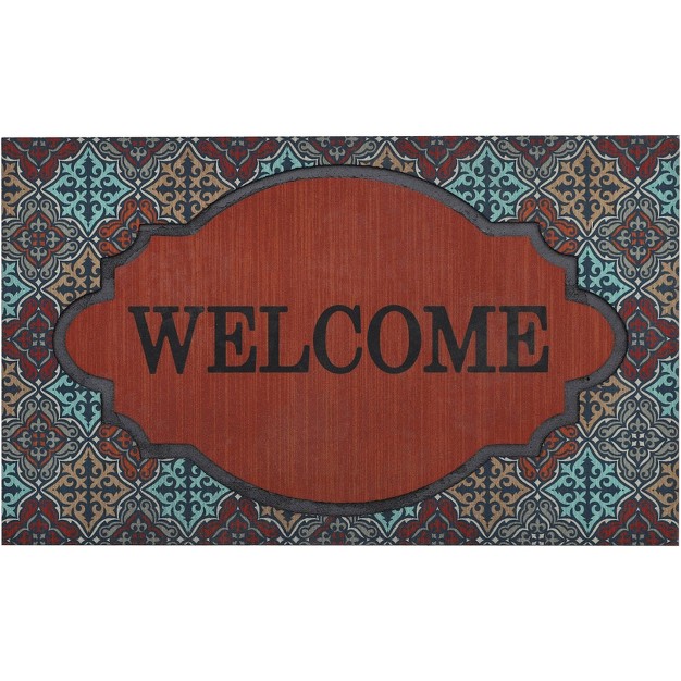 x27 welcome x27 Renaissance Diamonds Doorscapes Mat Mohawk