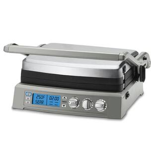 Cuisinart Griddler Elite 240 sq. in. Brushed Stainless Steel Non-Stick Indoor Grill GR-300WSP1