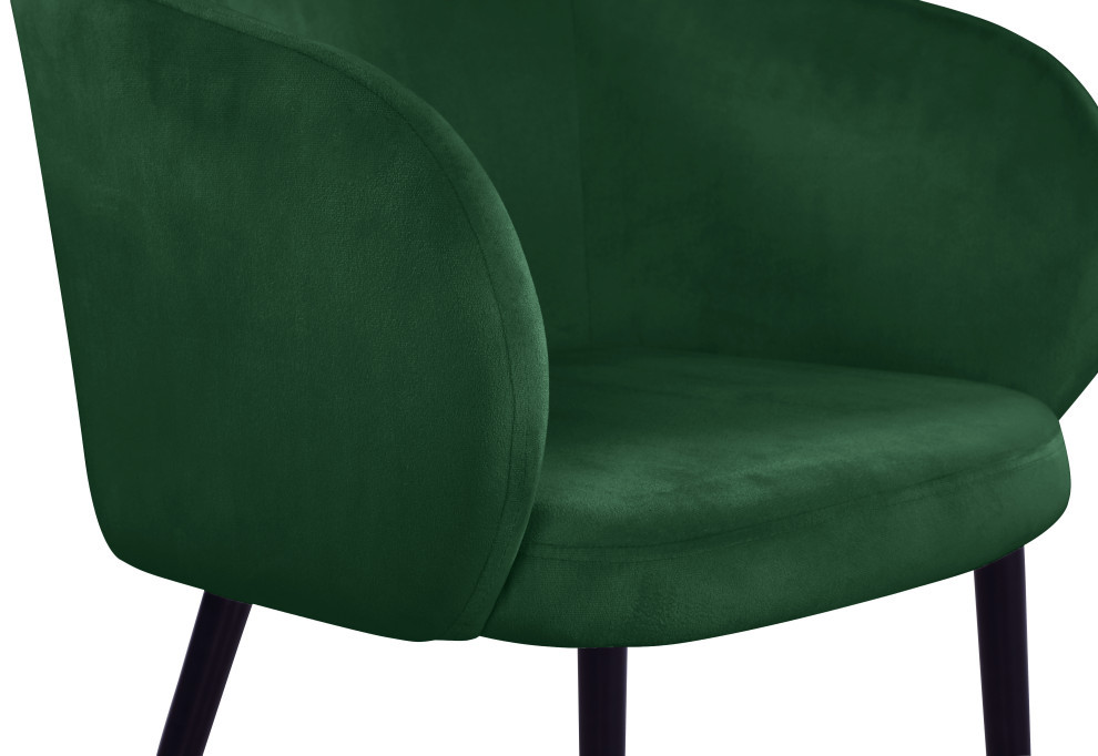 The Soho Dining Chair  Velvet   Midcentury   Dining Chairs   by Meridian Furniture  Houzz