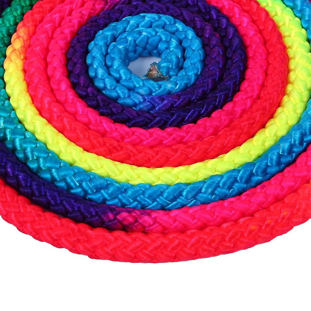 Rainbow Color Rhythmic Gymnastics Rope Solid Competition Arts Training Rope