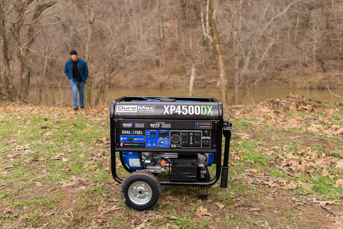 4,500 Watt Dual Fuel Portable Generator w/ CO Alert