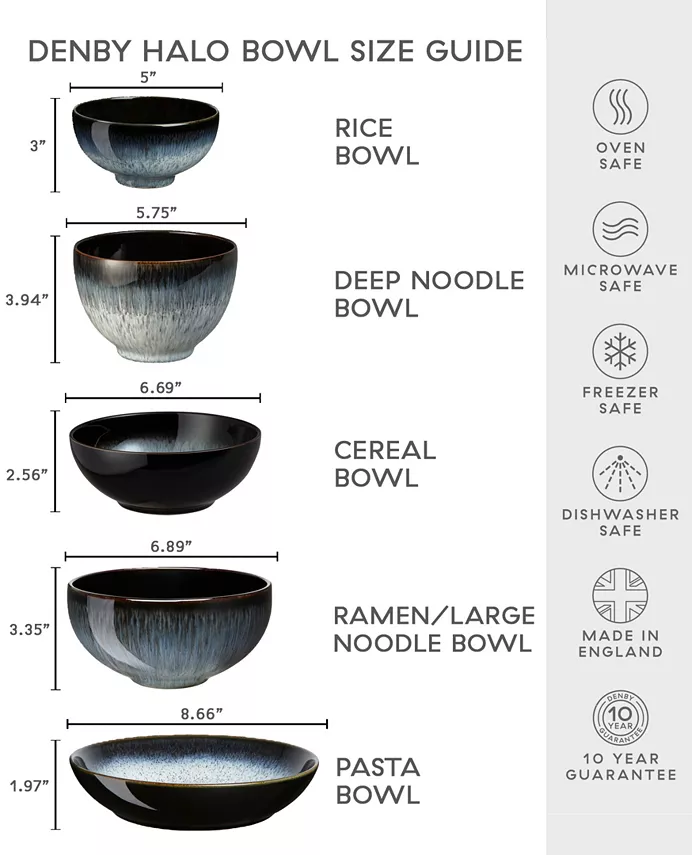 Denby Halo Deep Noodle Bowl