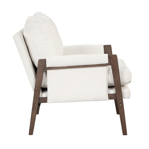 Modern Velvet Accent Chair，Leisure Chair with Solid Wood Frame