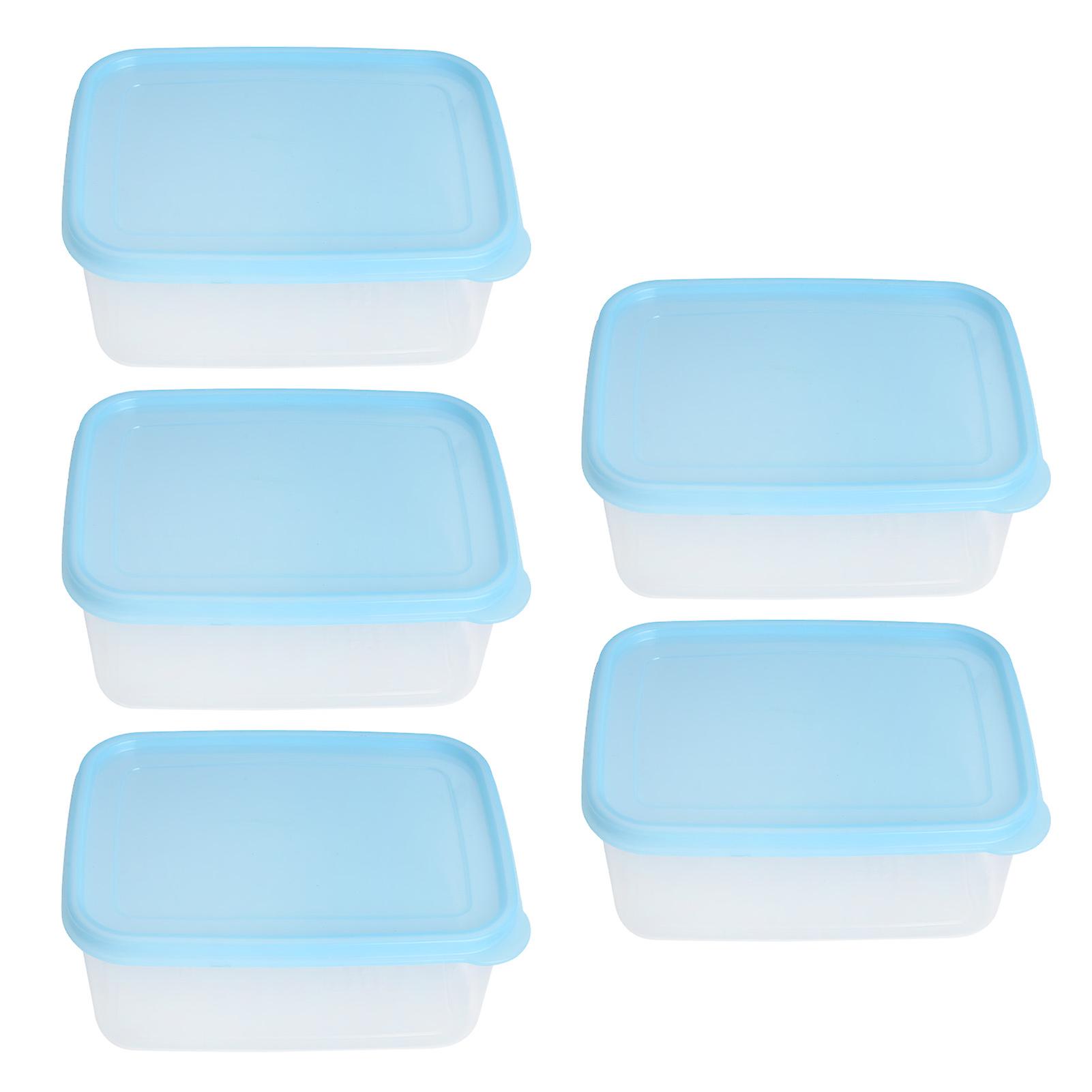 Kitchen Refrigerator Storage Crisper Microwave Heated Lunch Box Transparent Plastic Sealed Box