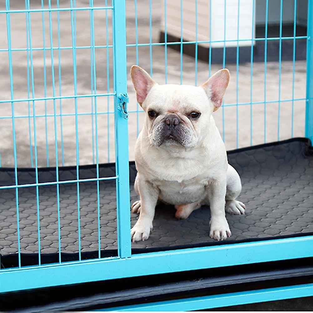 Pet Dog Cat Washable Pee Pad Reusable Potty Urine Training Pads Diapers Bed Sofa Cover (Grey M)