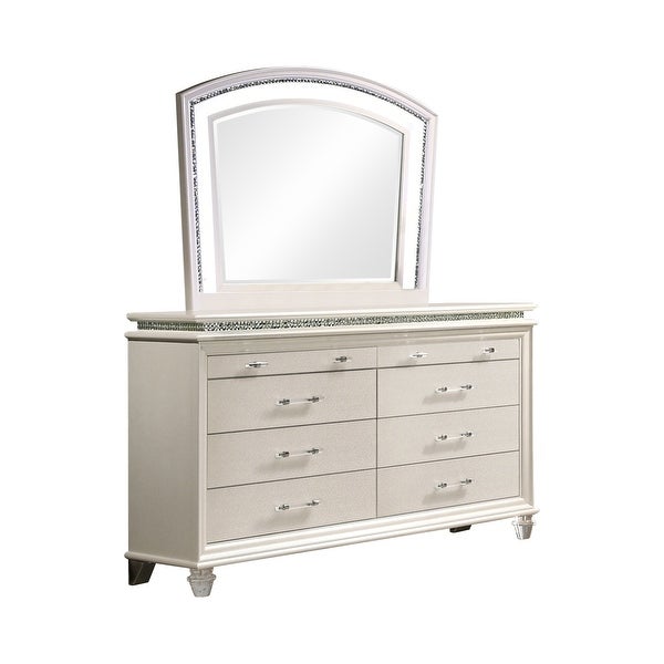 Furniture of America Xian Glam 2-piece Dresser and Mirror Set - - 29726586