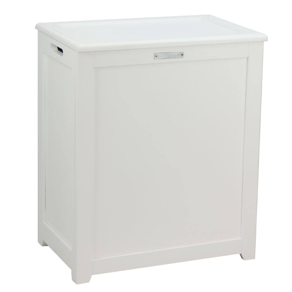 Oceanstar Storage Laundry Hamper in White RH5513WHITE