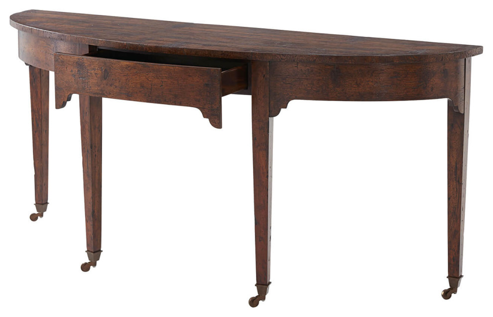 Georgian Bowfront Console Table   Traditional   Console Tables   by English Georgian America  Houzz