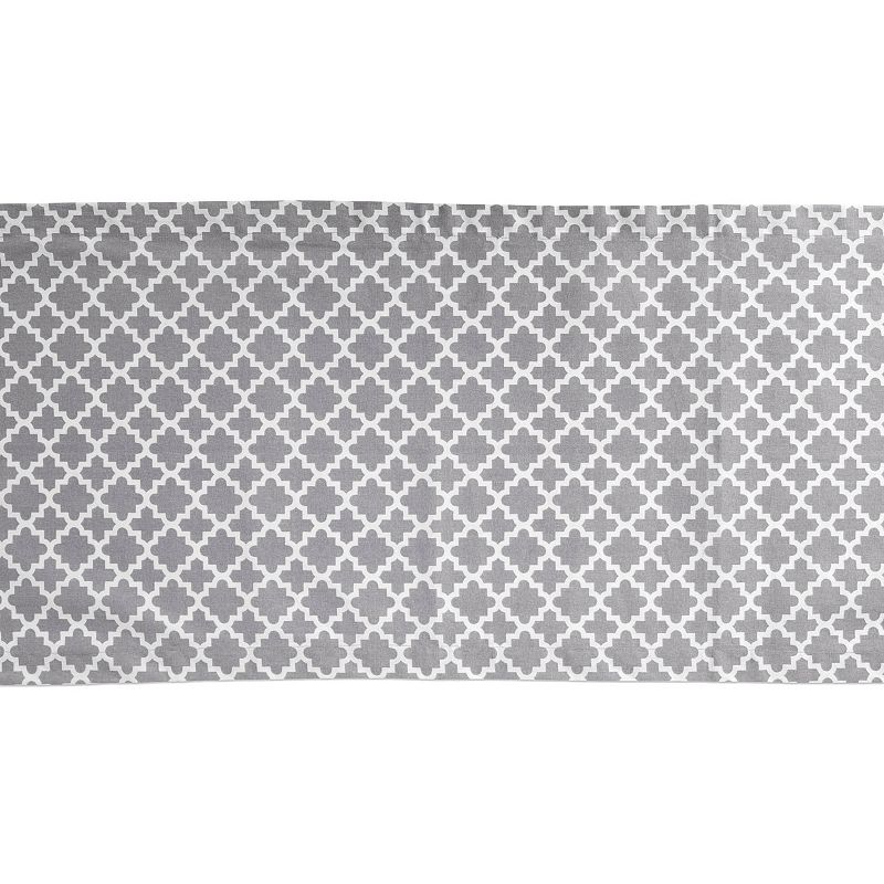 108 Gray Lattice Table Runner