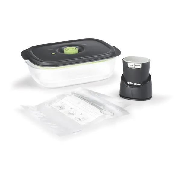 FoodSaver Multi-Use Handheld Vacuum Sealer with 10-Cup Preserve and Marinate Container