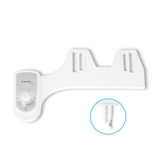 Hulife Non-Electric Bidet Attachment with Dual Nozzle Self Cleaning Cold Water in White HLB-200