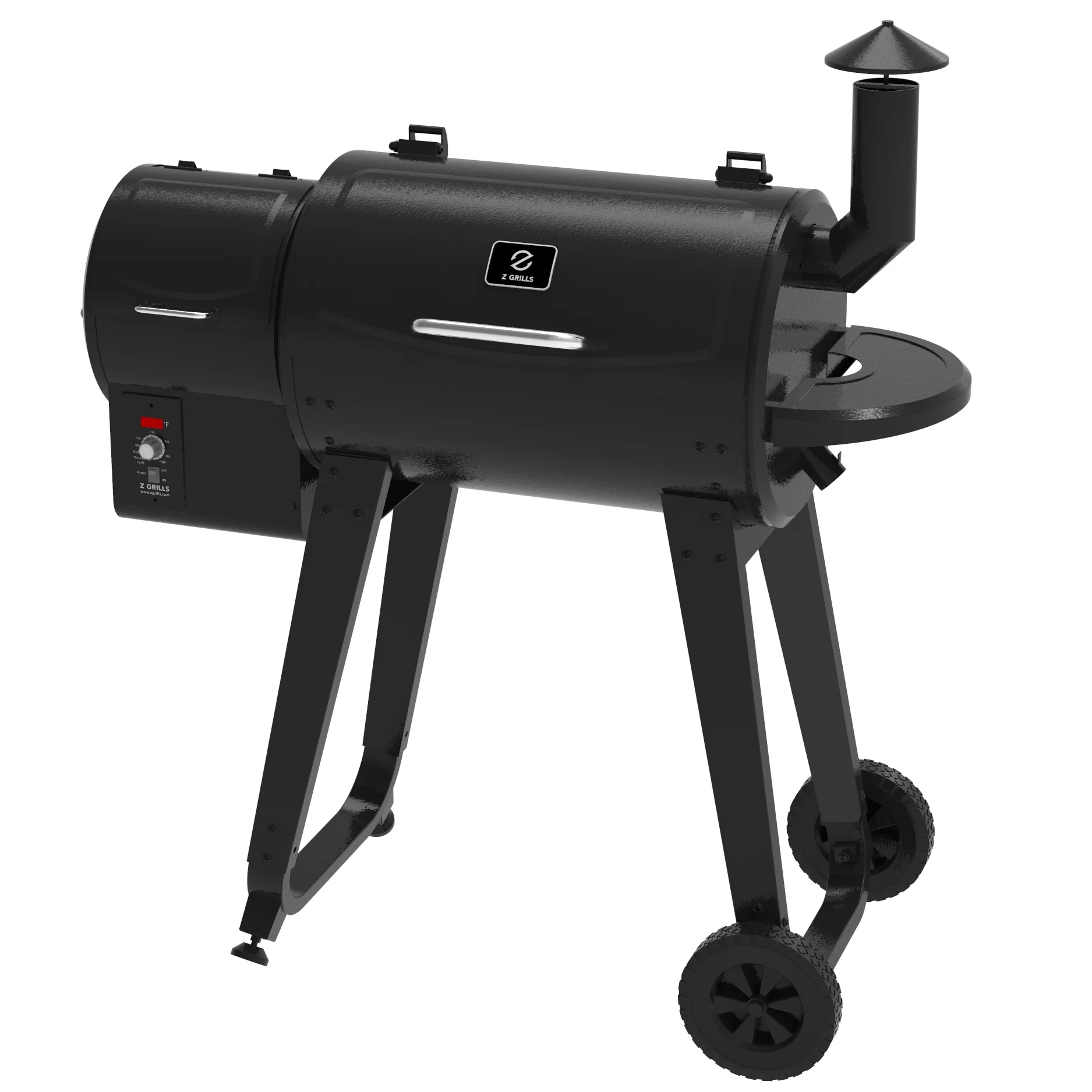 Z GRILLS ZPG-450A3 Wood Pellet Grill and Smoker 8-in-1 BBQ 2022 model， Black