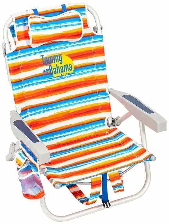 2022 Tommy Bahama 5 Position Tropical Sunset Backpack Beach Chair