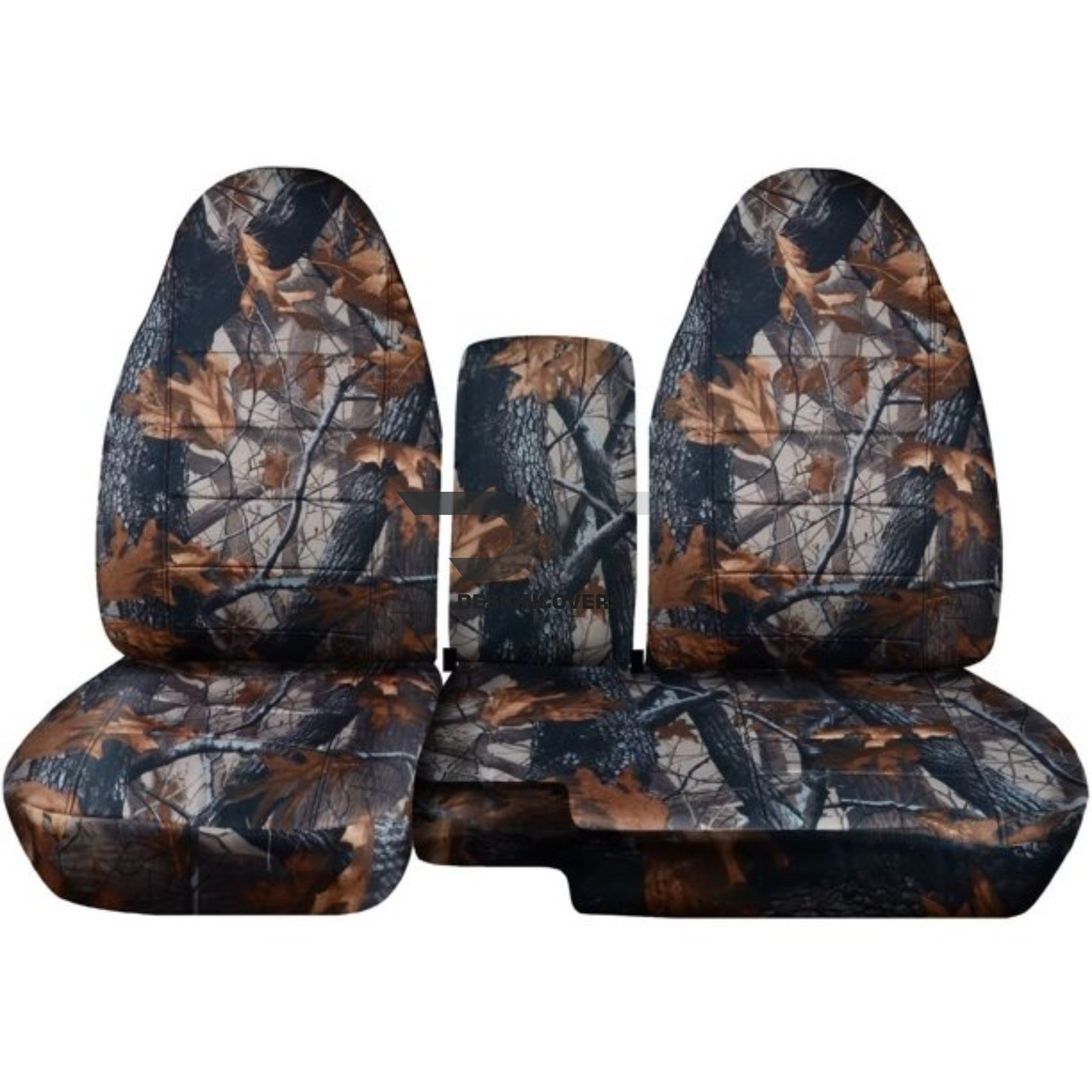 T385-Designcovers Compatible with 2004-2012 Ford Ranger/Mazda B-Series camo Truck Seat Covers (60/40 Split Bench) w Solid Center Console/Armrest:Camo Gray Real Tree