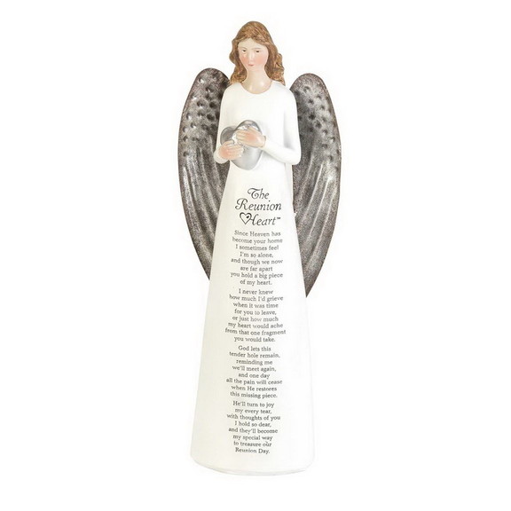 Dicksons ANGR 337 The Reunion Heart Resin Angel 10...