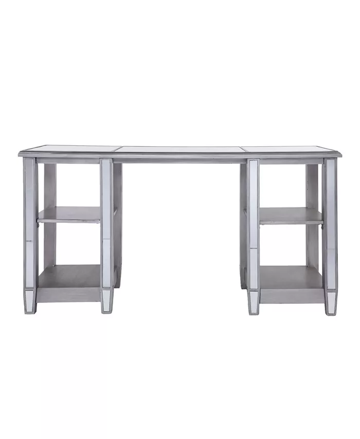 Southern Enterprises Worti Mirrored Desk Glam Style